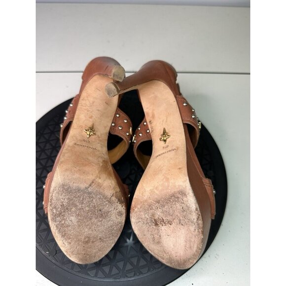 Pour La Victoire Kira Beaded Platform Heels Brown Sz 8.5 - Picture 6 of 13